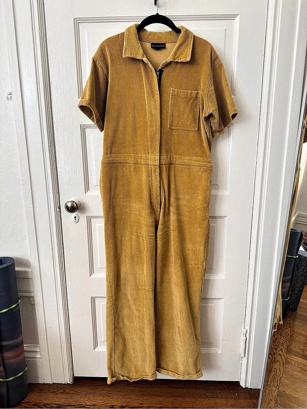 nooworks Mustard Corduroy Jumpsuit